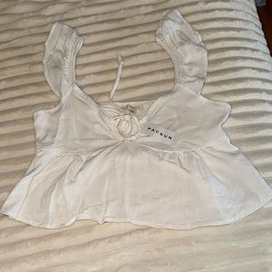 pac-sun cropped blouse